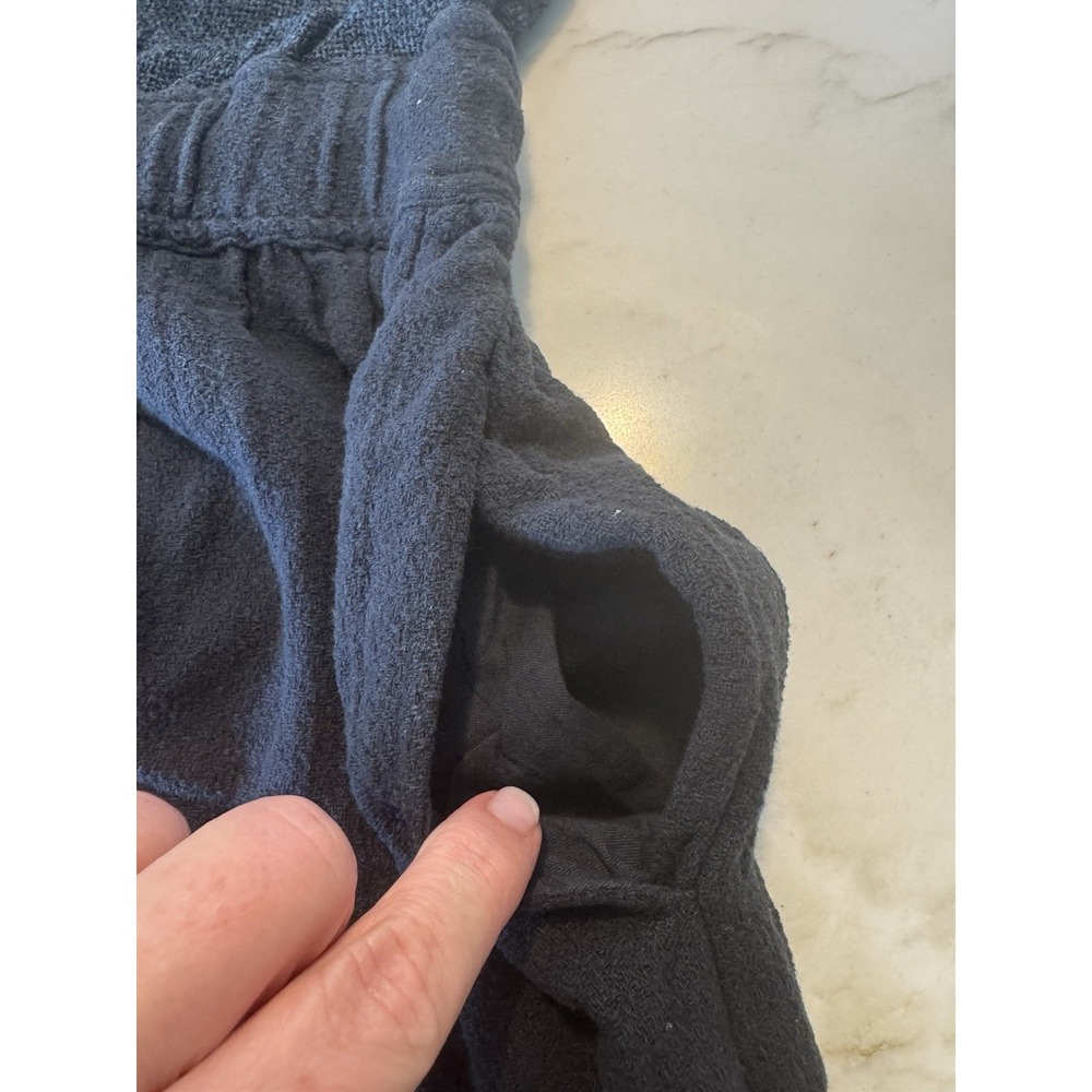 Free People Beach Navy Blue Maxi Dress Small Drawstring Waist Pockets Sleeveless - Picture 8 of 12